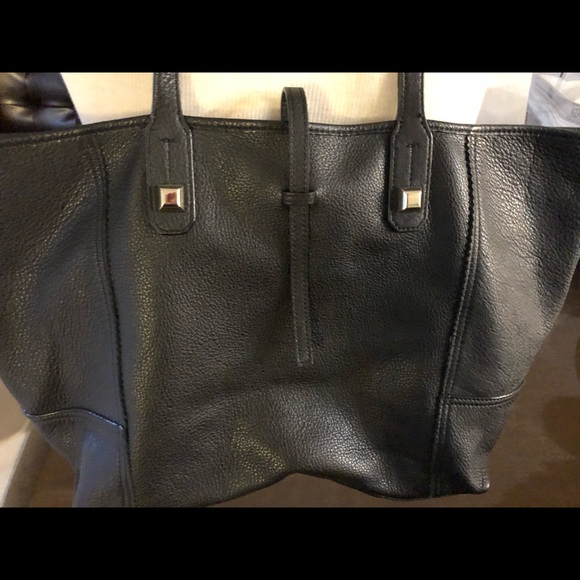 Stella & Dot Paris Market Black Leather Tote - Picture 12 of 12